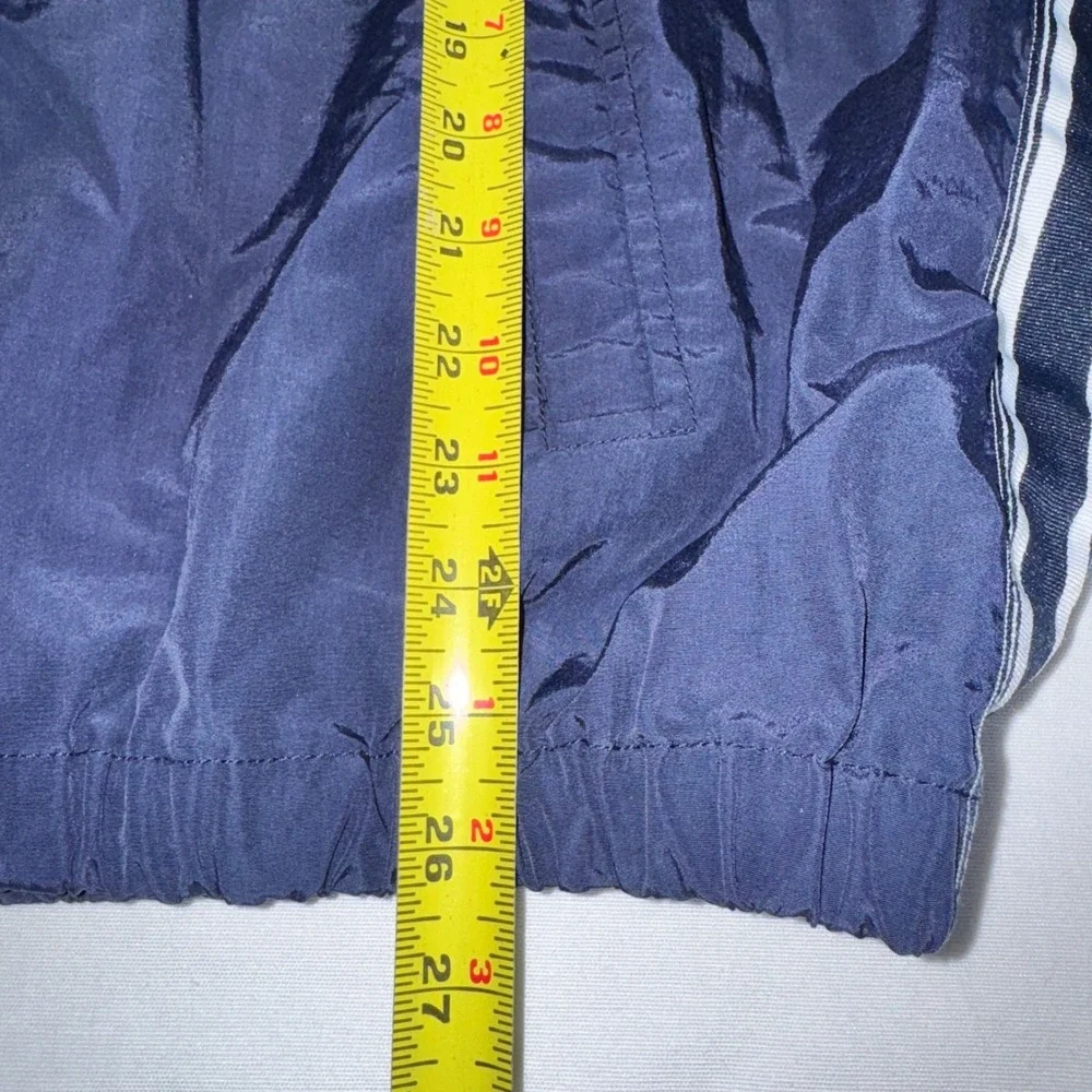 Chaps‎ Ralph Lauren Mens Navy Blue Vintage Windbreaker Full Zip Jacket 93963 Lg